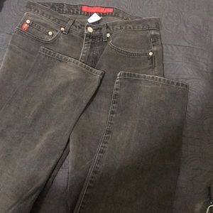 Light washed black pants